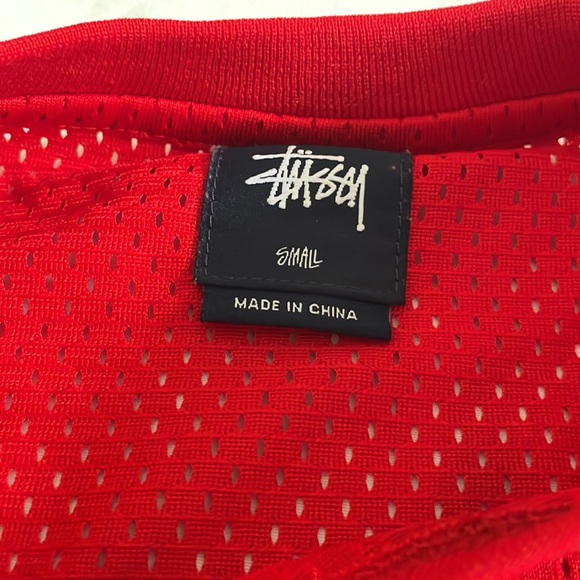 Red Stussy jersey shirt. Early 2010s collection. - Picture 2 of 3